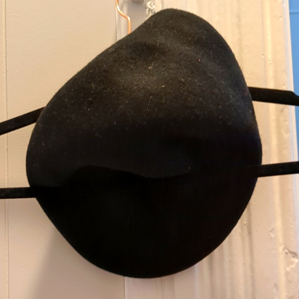 Black wool hat